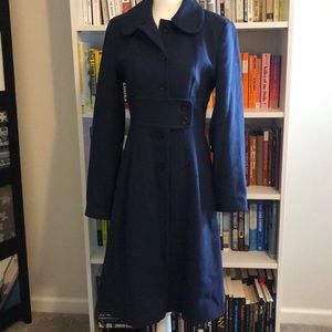 Navy wool French Connection coat